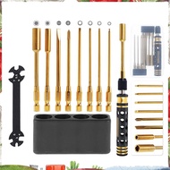 9 in 1 RC Tool Kit, RC Car Tool Kit RC Hex Driver Screwdriver Set for RC Car Hobby Tools