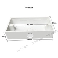 FLKL Surface Type Box Electical Base 86*86*22 86*146*33mm White Mounting