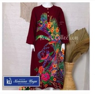 DASTER BATIK KENCANA UNGU | LONG DRESS JUMBO BUSUI LD 120 CM DASTER LENGAN PANJANG MOTIF TERBARU