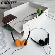 CARAMELOMA Wired Small Headphones, Fashion Wired Classic Vintage-80's Headphones, Sports ABS Portabl