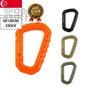 [SG FREE 🚚] Hanger Bushcraft Clip Webbing Web molle Clasp Hook Mountain Quickdraw Carabiner Climb Hang Hike Outdoor atta