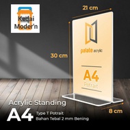 Acrylic Brochure Holder A4/Price Display/Tent Holder A4