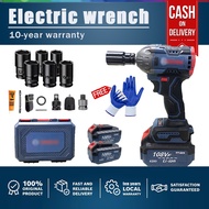 Brushless 880 Nm cordless high torque impact wrench, 3-in-1 impact drill screwdriver heavy-duty elec