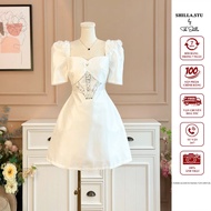 High-end white designer dress with luxurious embellishments [Real photo] The Shilla-CT.R58C40.69D9(S