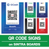 Gcash Qr Code Signs For Businesses and Stores, Load Centers and Other Services