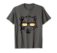 Gay Bear Shirt with Bear Pride Flag Sunglasses Gay Daddy T-Shirt