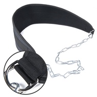 <DRHT>Hefty Duty Weight Lifting Dip Belt with Adjustable Strap and Durable Steel Chain