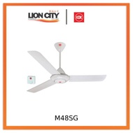 KDK M48SG White/Black Ceiling Fan