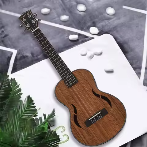 Tenor Ukulele 26 Inch Walnut Wood 18 Fret Acoustic Guitar Ukelele Mahogany Fingerboard Neck Hawaii 4