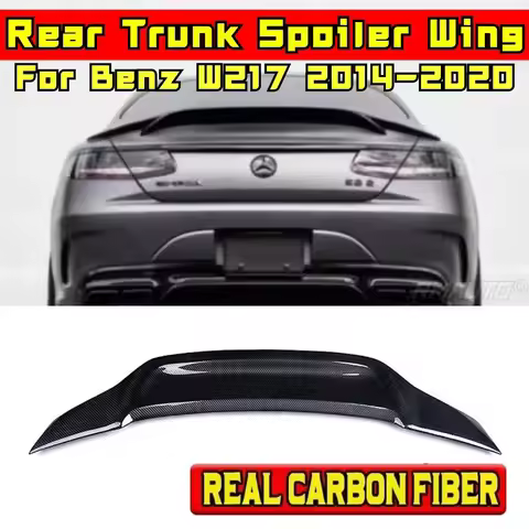 Car Rear Trunk Spoiler Body Kit Car Rear Wing For Mercedes-Benz S Class W217 C217 S63 S65 AMG Coupe 