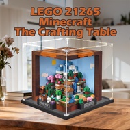 Storage Organizer Kotak Akrilik Transparent Display Box untuk LEGO 21265 Minecraft Crafting Box Hand