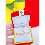 Small plate 750 cat's eye copper ring - western color 750