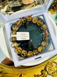 天然A體透黃金厚板鈦金鈦晶11mm34.35g帶母礦旺事業避邪招正財