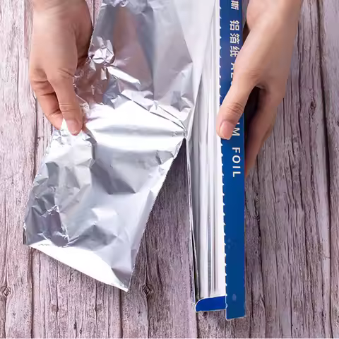 Food Grade Aluminum Foil Paper, Disposable Tin Foil, Baking Air Fryer, BBQ Aluminum Foil Roll, Wrapp