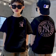 Big Boy Short-Sleeved Top Boy Short-Sleeved T-Shirt Handsome Children Boy Summer Clothes Big Boy Str