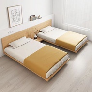 【SG Sellers】Tatami Bedroom Bed Solid Wooden Bed Frame  Bed Frame With Mattress  Single/Queen/King Bed Frame