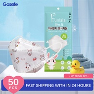 【Spot Goods】Gosafe 50pcs KF94 for kids Fda Approved Medicos 4ply Surgical Face Mask 3D Kids Mask Korean Style facial Face Mask Baby Mask Suitable for Children Aged 3-12