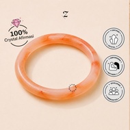 Zupazupazuu I Super Bangle Peach Coral Agate 10mm - Bangle - Bangle Bracelet - Increase Positive Ene