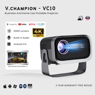 Homex 360°Adjustable Stand  Mini Portable Projector 1080P FHD With 5G WiFi and Bluetooth 15000 Lumen