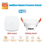 H4Tuya WiFi mmWave Human Presence Sensor with Luminance MicroWave Radar Detection PIR Motion Sensor