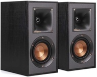 Klipsch R-41M Powerful Detailed Bookshelf Home Speaker Set of 2 Black Pair