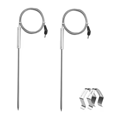 2 Pack Meat Probe Replacement Accessories For Thermopro Thermometers TP20 TP17 TP16 TP08S TP07 TP06,
