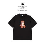 ADLV [acme de la vie] เสื้อยืด Oversize รุ่น Ac Teddy Bear Short Sleeve T-Shirt Black (50171STBSSU_F