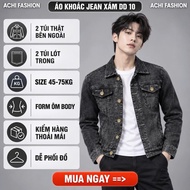 Men's gray DD jeanJacket made of comfortable stretch cotton jeans – Chiwawa shop