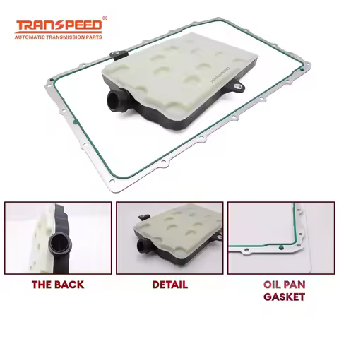 TRANSPEED 10R80 Transmission Fluid Filter & Oil Pan Gasket Kit HL3Z-7A098-A for 10 Speed Ford F-150 