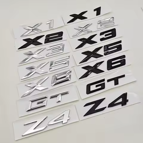New 3D ABS Car Rear Trunk Logo X1 X3 X5 X6 X7 GT Z4 Emblem Badge Sticker For BMW U11 F39 G01 G45 F26