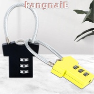 KANGNAI Password Lock, Cupboard Cabinet Locker Padlock Steel Wire Security Lock,  3 Digit Mini Aluminum Alloy Suitcase Luggage Coded Lock
