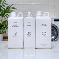 1L 1000ML JERRY CAN LIQUID SOAP ORGANIZER PLASTIC LAUNDRY DETERGENT REFILL HDPE SOAP WHITE MILK DOFF