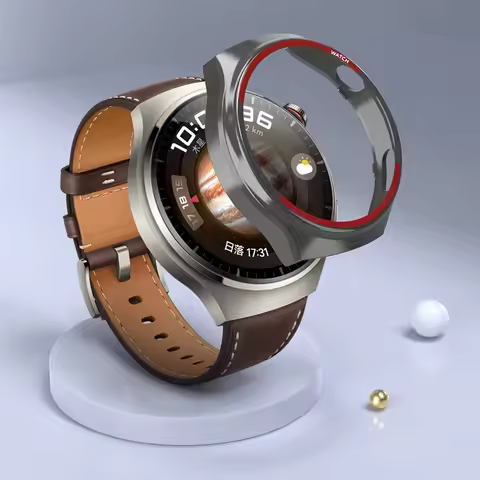 Case Cover and Hydrogel film For Huawei watch 4 PRO Frame High Quality PC Slim Smart Watch Protectiv
