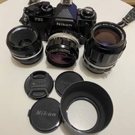 Nikon FE2 菲林相機 + Nikkor O 35mm f2 + ai 50mm f2 + Nikkor P 105mm f2.5