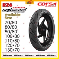 CORSA Platinum R26 Tyre [TAHUN 2023] 70/80/90/100/110/120/130 - 17/14 inch