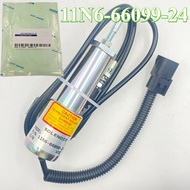 11N6-666030-24 24V Flameout Solenoid Valve for Hyundai R210/215-9-7 Excavator 11N6-66090-24 Shutdown