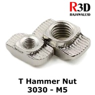 T Nut M5 Tee Nut T Hammer Nut 30-M5 Drop In Aluminum Profile 3030