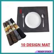 1pcs Pvc Alas Lapik Pinggan Mangkuk Meja Makan Dapur Kalis Air Dining Table Mat Waterproof Table Dis