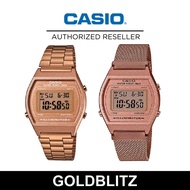 Casio Vintage B640WC-5A B640WMR-5A Rose Gold Stainless Steel Mesh Band Women Watch B-640WC-5A B640WC