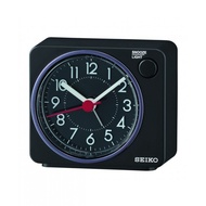 Seiko - QHE100K - Alarm Clock - 7.4 cm - Beep with LED Flashing Alarm Clock