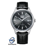 Citizen NH8390-20H C7 Series Automatic Analog Black Leather Strap Men's Watch NH8390-20(Black)