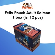 Felix Pouch Adult Salmon 1 box (12 pcs) Cat Food