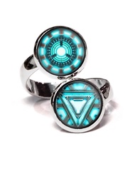 Inspired by Arc Reactor Ring, Superhero Jewelry, Avenger Jewelry, Comic Book Gift, Comics Earrings, 