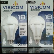 Lampu LED emergency visicom 23 watt 18 watt 12 watt|BOHLAM LAMPU led magic ajaib otomatis mati listr