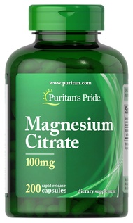 Magnesium Citrate 100 mg,Supports a Calm, Relaxed Mood, 200 Count