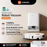 Xiaomi Robot Vacuum H50 / H50 Pro | 15,000Pa Powerful Suction | Dual Extendable Mop Arms & Anti-Tang