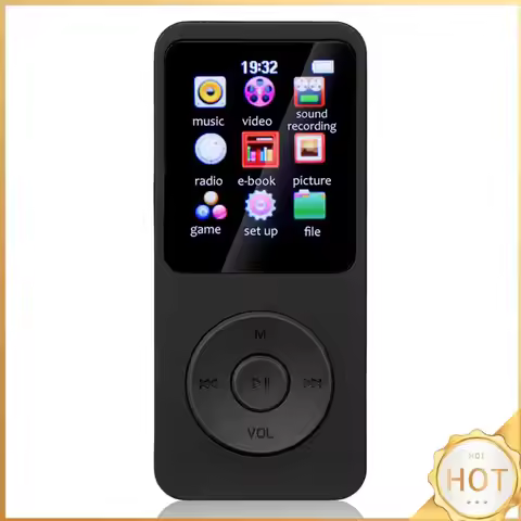 MP3 MP4 Player Bluetooth-Compatible5.0 Music Player 1.8in Color Screen with E-book/FM Radio/Recordin