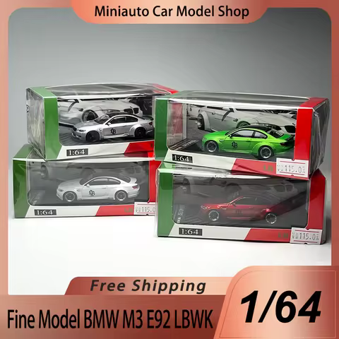 New In Stock Fine Model Fm 1:64 Lbwk Bmw M3 E92 Lb Alloy Miniature Diecast Model Bmw Sports Car Mode