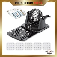 MARUHADO Bingo Machine Lottery Set — Bingo Game Garapon Bingo Machine with 20 Bingo Cards, Black【Dir