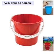 Mini Plastic Pail 0.5 Gallon / Baldi Kecil / Watering Pail / Kids Pail / Tong Kanak Kanak